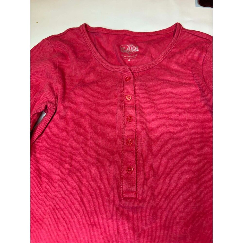 Justice long sleeve girl size 12 red